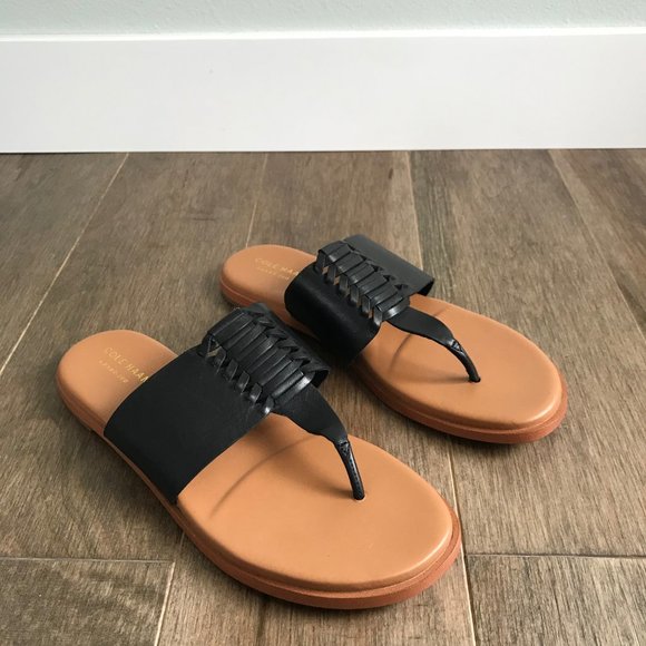 Cole Haan Sandals - Black and Tan - Women's Size 7.5 - Picture 1 of 13